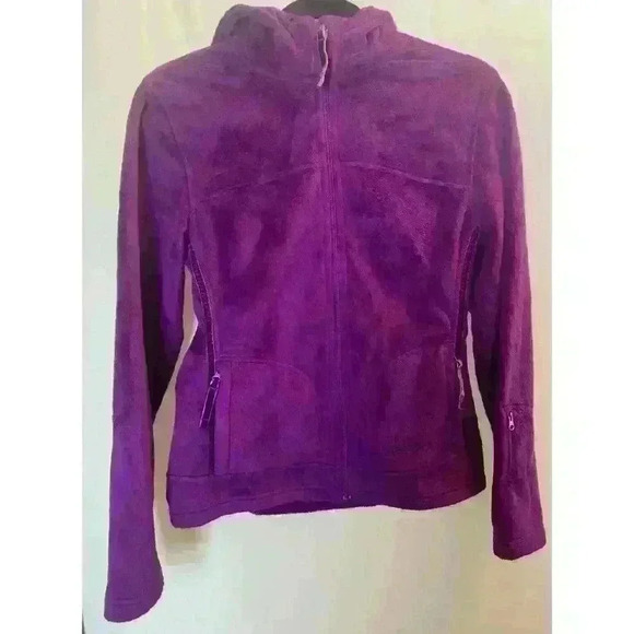 SOLD. Marmot Woman's purple hooded fleece jacket with side pockets, size S - Picture 1 of 9
